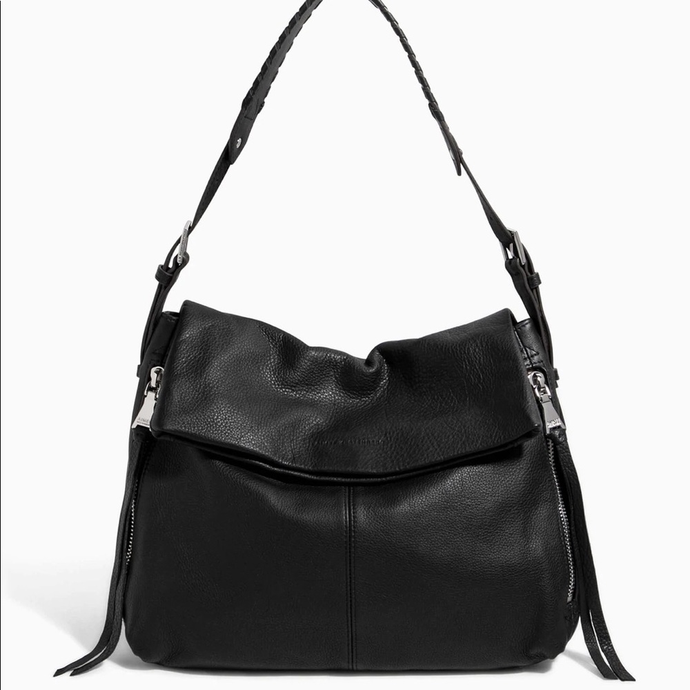 Black leather Aimee Kestenberg hobo purse
